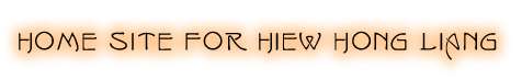Home Page for Hiew Hong Liang